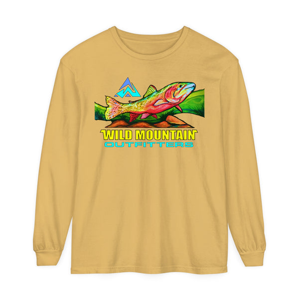 Mountain Trout Unisex Garment-dyed Long Sleeve T-Shirt