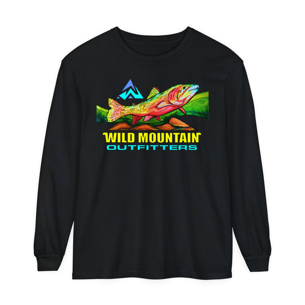 Mountain Trout Unisex Garment-dyed Long Sleeve T-Shirt