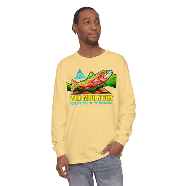 Mountain Trout Unisex Garment-dyed Long Sleeve T-Shirt