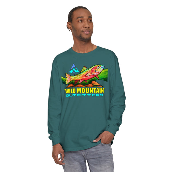Mountain Trout Unisex Garment-dyed Long Sleeve T-Shirt