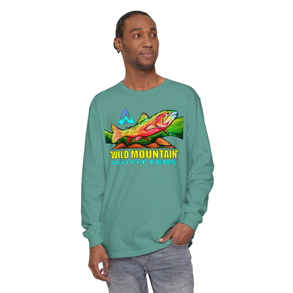 Mountain Trout Unisex Garment-dyed Long Sleeve T-Shirt