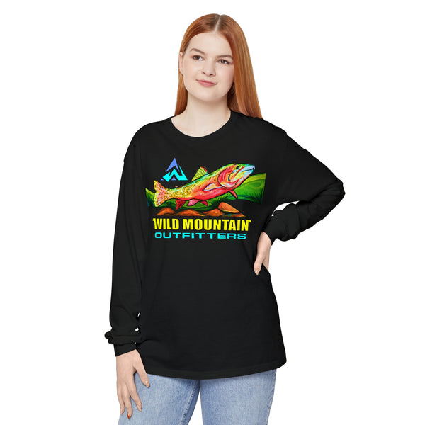 Mountain Trout Unisex Garment-dyed Long Sleeve T-Shirt
