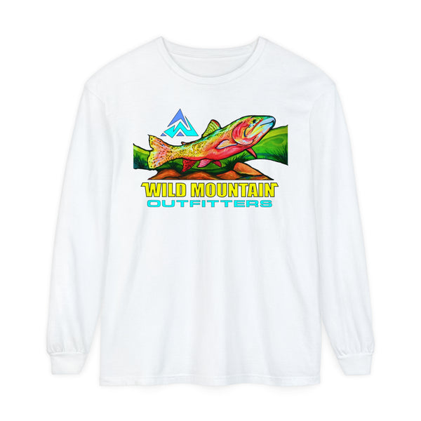 Mountain Trout Unisex Garment-dyed Long Sleeve T-Shirt