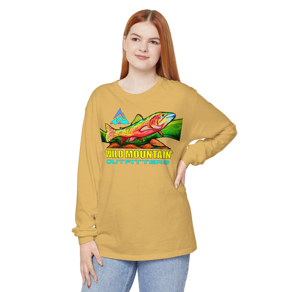 Mountain Trout Unisex Garment-dyed Long Sleeve T-Shirt