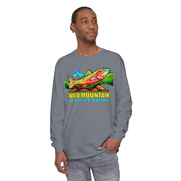 Mountain Trout Unisex Garment-dyed Long Sleeve T-Shirt
