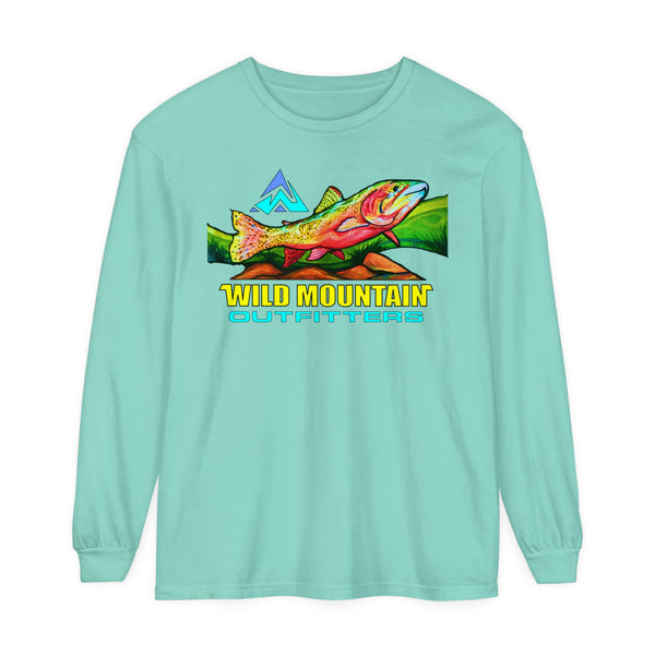 Mountain Trout Unisex Garment-dyed Long Sleeve T-Shirt