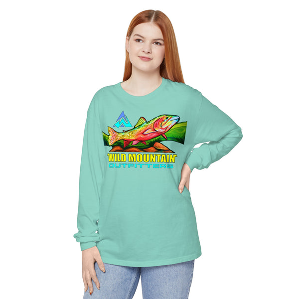 Mountain Trout Unisex Garment-dyed Long Sleeve T-Shirt