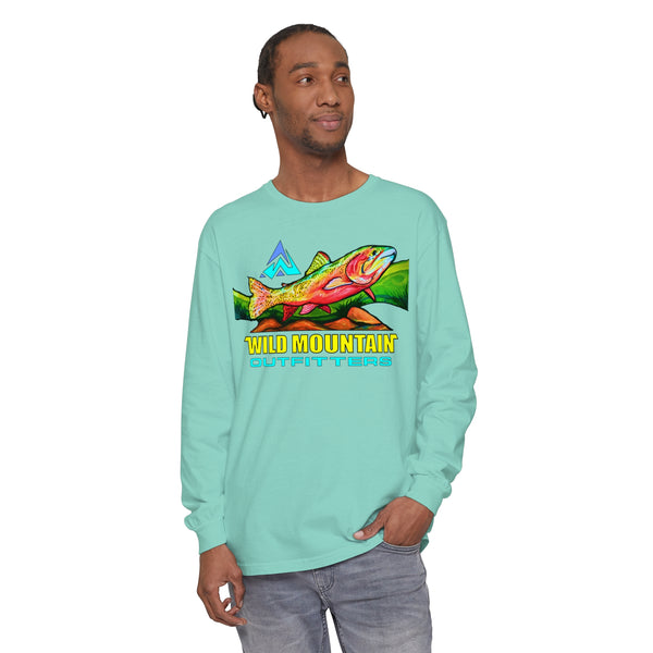 Mountain Trout Unisex Garment-dyed Long Sleeve T-Shirt