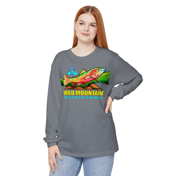 Mountain Trout Unisex Garment-dyed Long Sleeve T-Shirt
