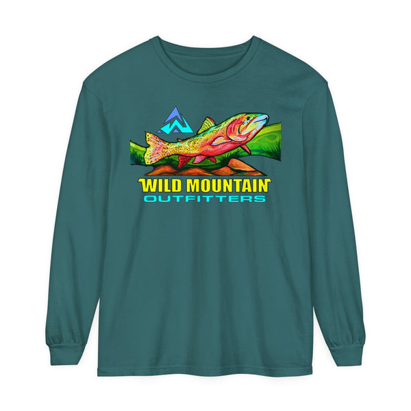 Mountain Trout Unisex Garment-dyed Long Sleeve T-Shirt