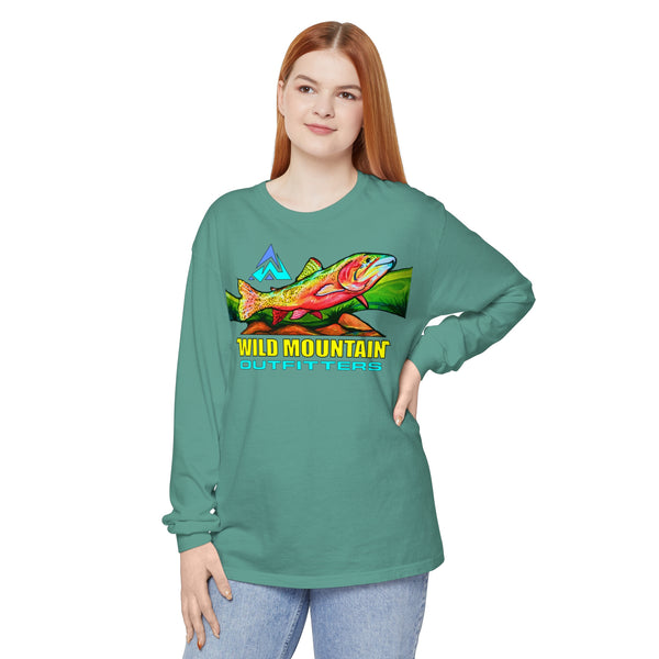 Mountain Trout Unisex Garment-dyed Long Sleeve T-Shirt