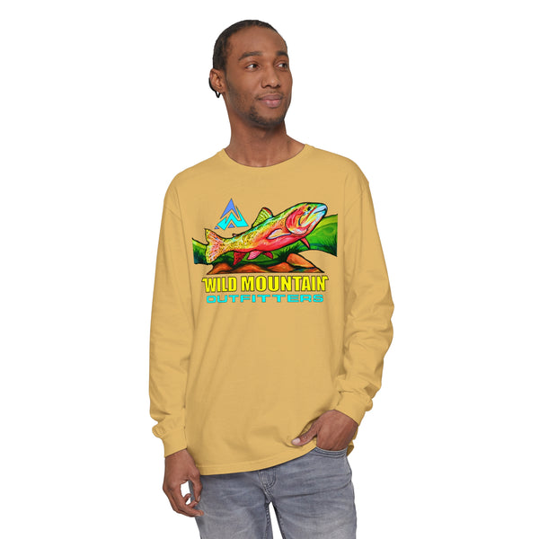 Mountain Trout Unisex Garment-dyed Long Sleeve T-Shirt