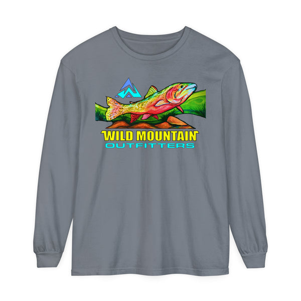 Mountain Trout Unisex Garment-dyed Long Sleeve T-Shirt
