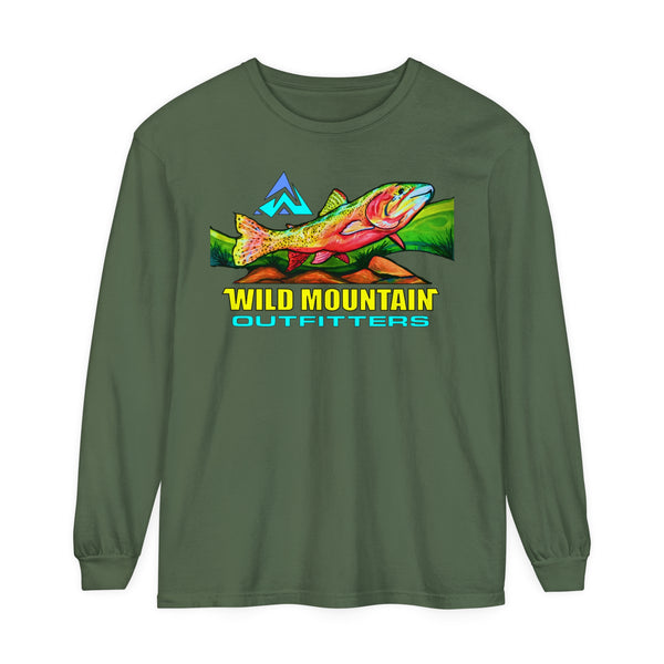 Mountain Trout Unisex Garment-dyed Long Sleeve T-Shirt