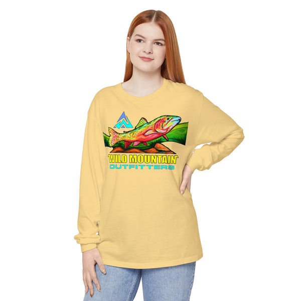 Mountain Trout Unisex Garment-dyed Long Sleeve T-Shirt