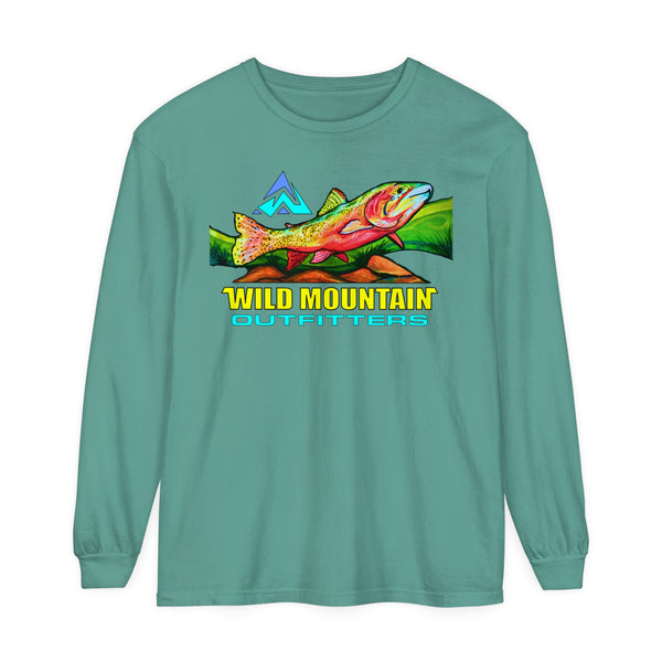 Mountain Trout Unisex Garment-dyed Long Sleeve T-Shirt