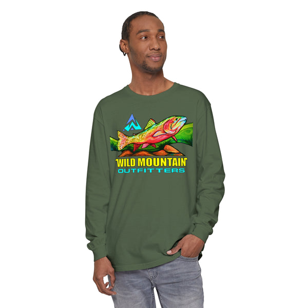 Mountain Trout Unisex Garment-dyed Long Sleeve T-Shirt