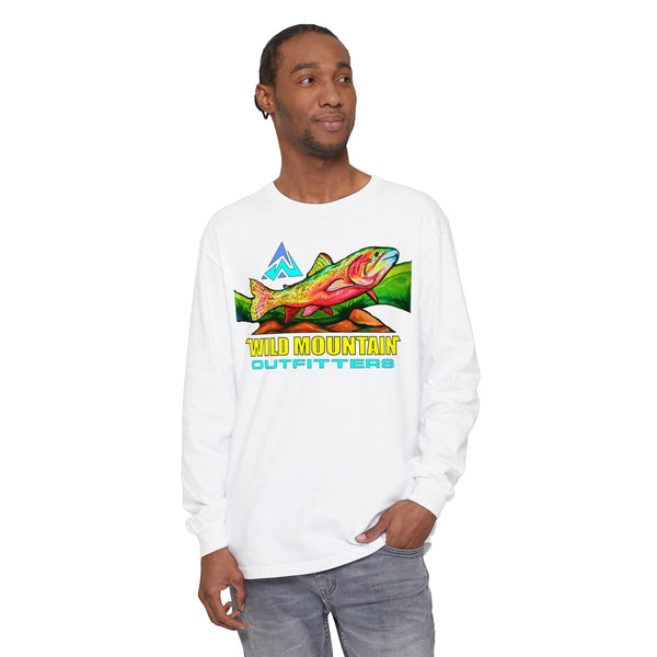 Mountain Trout Unisex Garment-dyed Long Sleeve T-Shirt