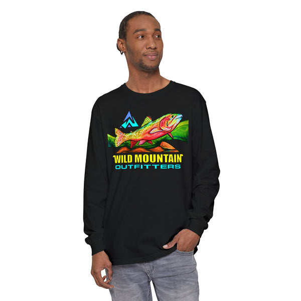 Mountain Trout Unisex Garment-dyed Long Sleeve T-Shirt