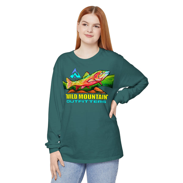 Mountain Trout Unisex Garment-dyed Long Sleeve T-Shirt