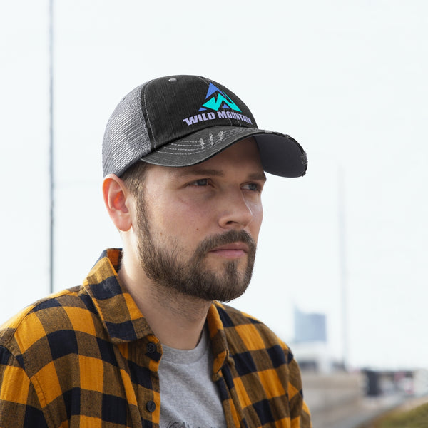 Unisex Distressed Trucker Hat