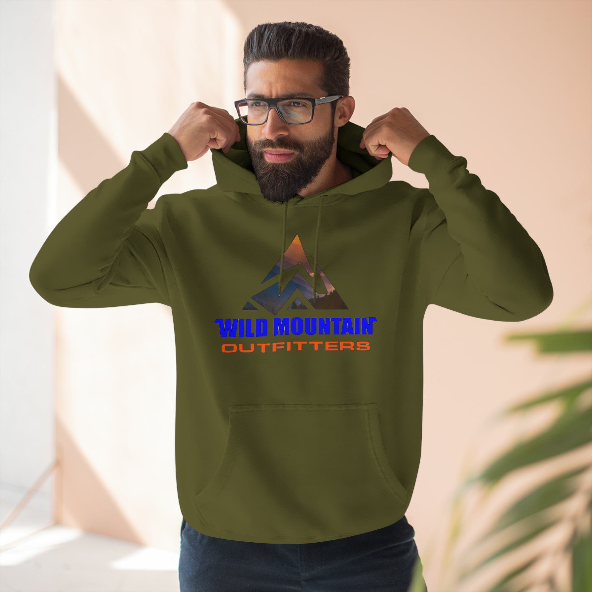 Wild Mountain (Front Only Print)Unisex Premium Pullover Hoodie