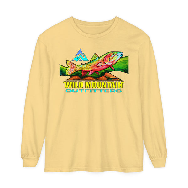 Mountain Trout Unisex Garment-dyed Long Sleeve T-Shirt