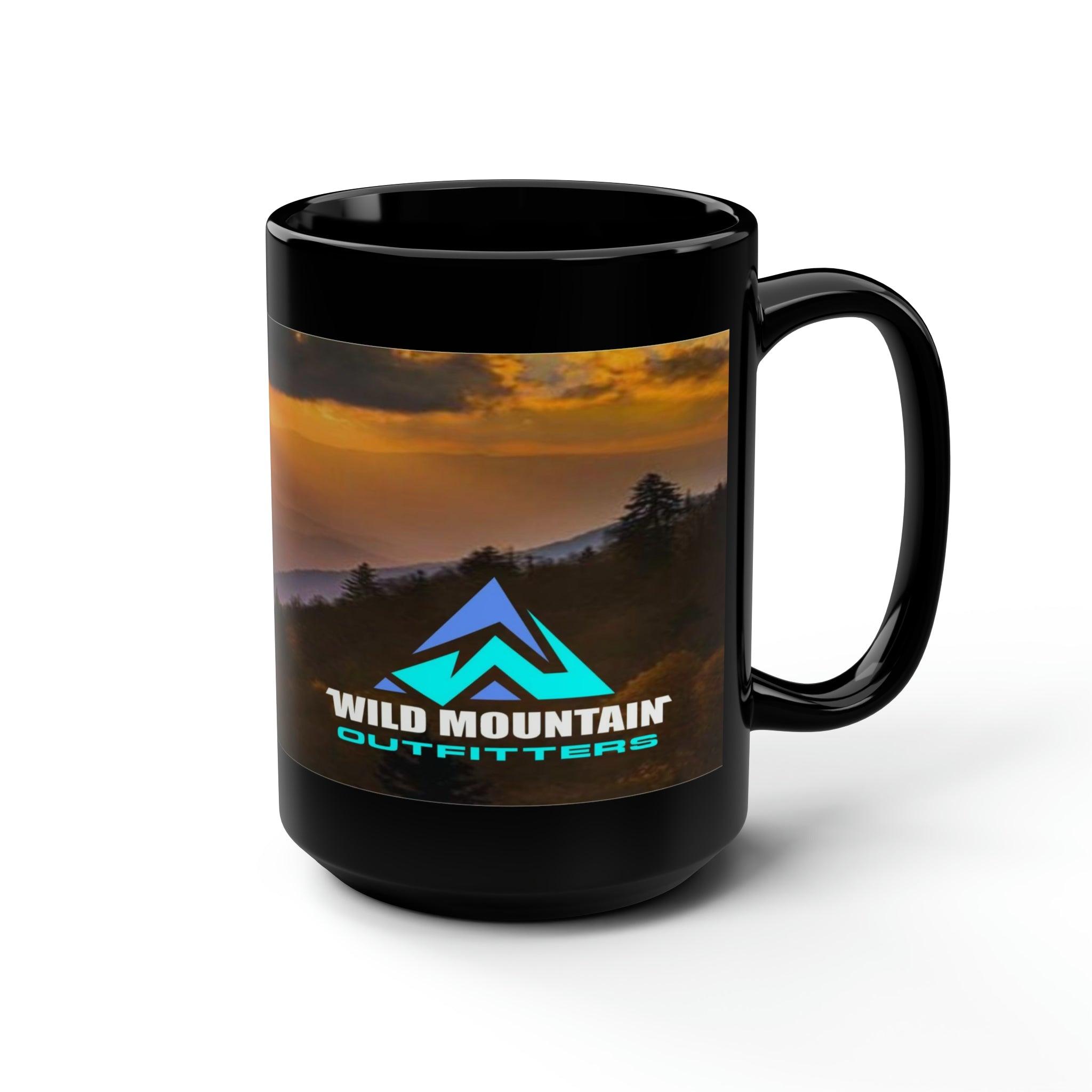 Wild Mountain Outfitters Black Mug, 15oz