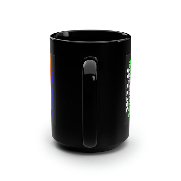 Vortex Surf Black Mug, 15oz