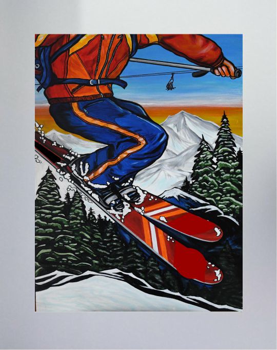 "MOUNTAIN SKIER" Print