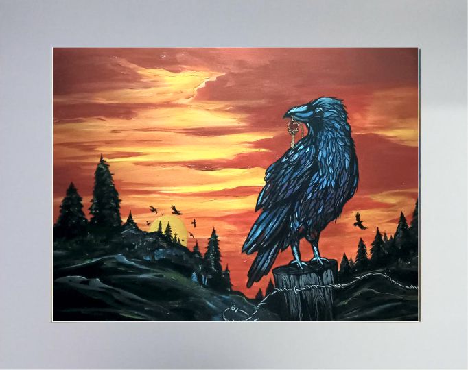 "THE GIFT" Raven Print
