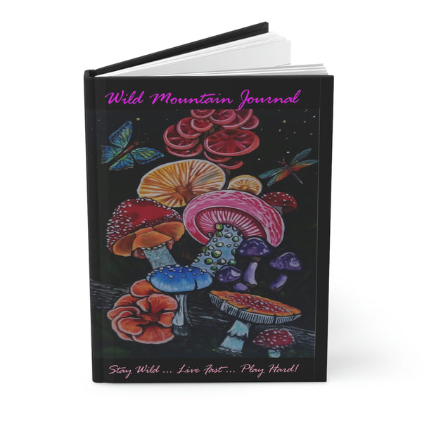 "Midnight Mushrooms" Hardcover Journal