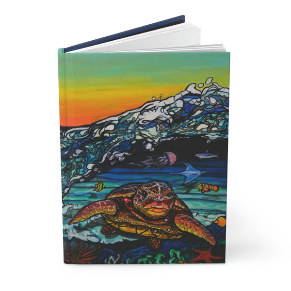 "What Surfs Beneath" Hardcover Journal