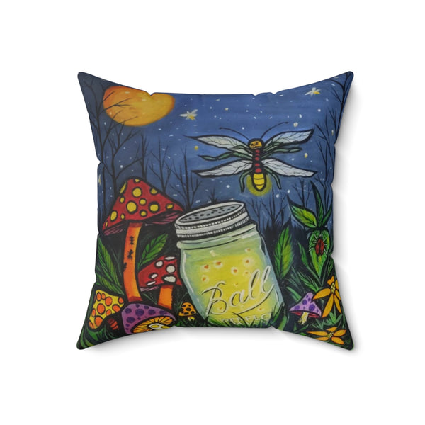 Firefly Nights Square Pillow