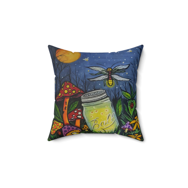 Firefly Nights Square Pillow