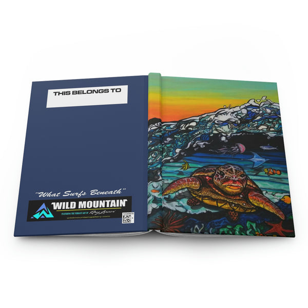 "What Surfs Beneath" Hardcover Journal