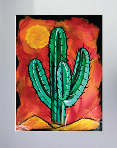 Santa Fe Cactus Print