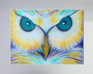 "Watching" Owl Eyes Print